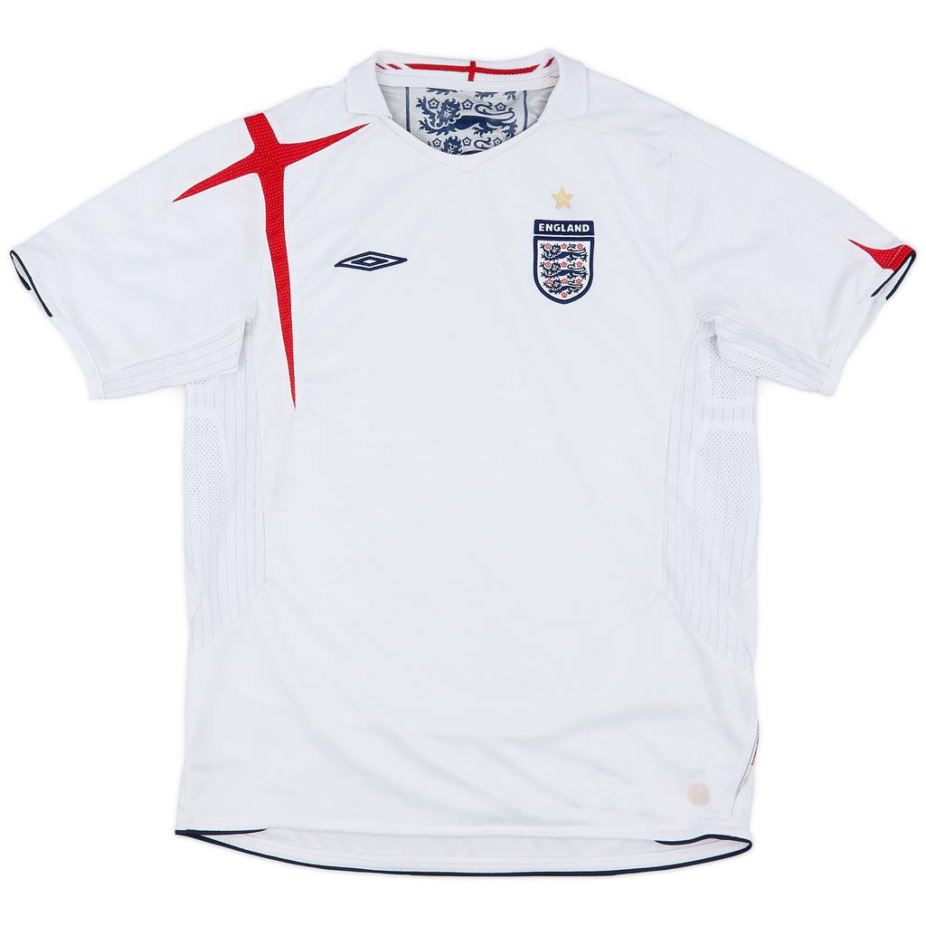 2005-07 England Home Shirt - 6/10 - (XL.Boys)