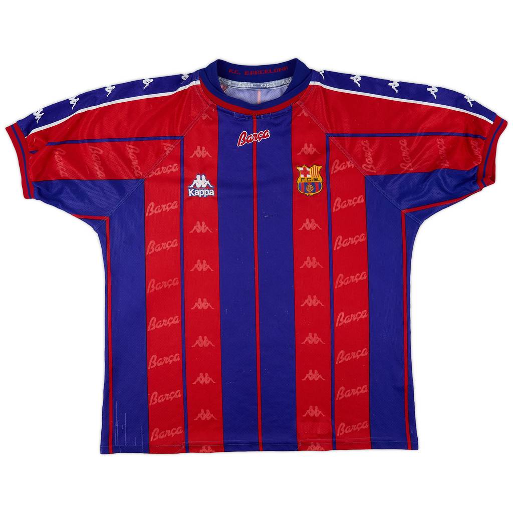 1997-98 Barcelona Home Shirt - 6/10 - (XL)