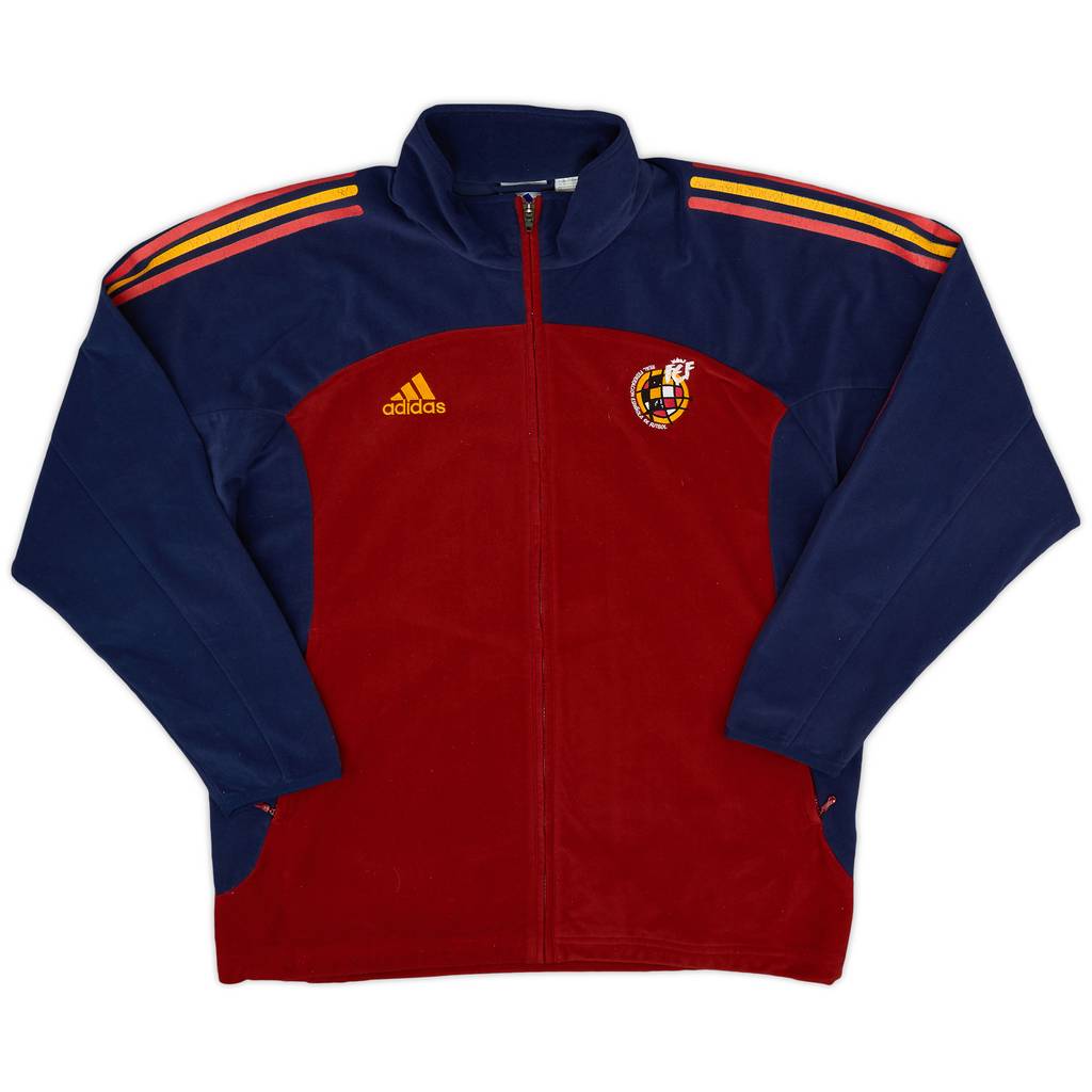 2001-02 Spain adidas Fleece Track Jacket - 7/10 - (M/L)