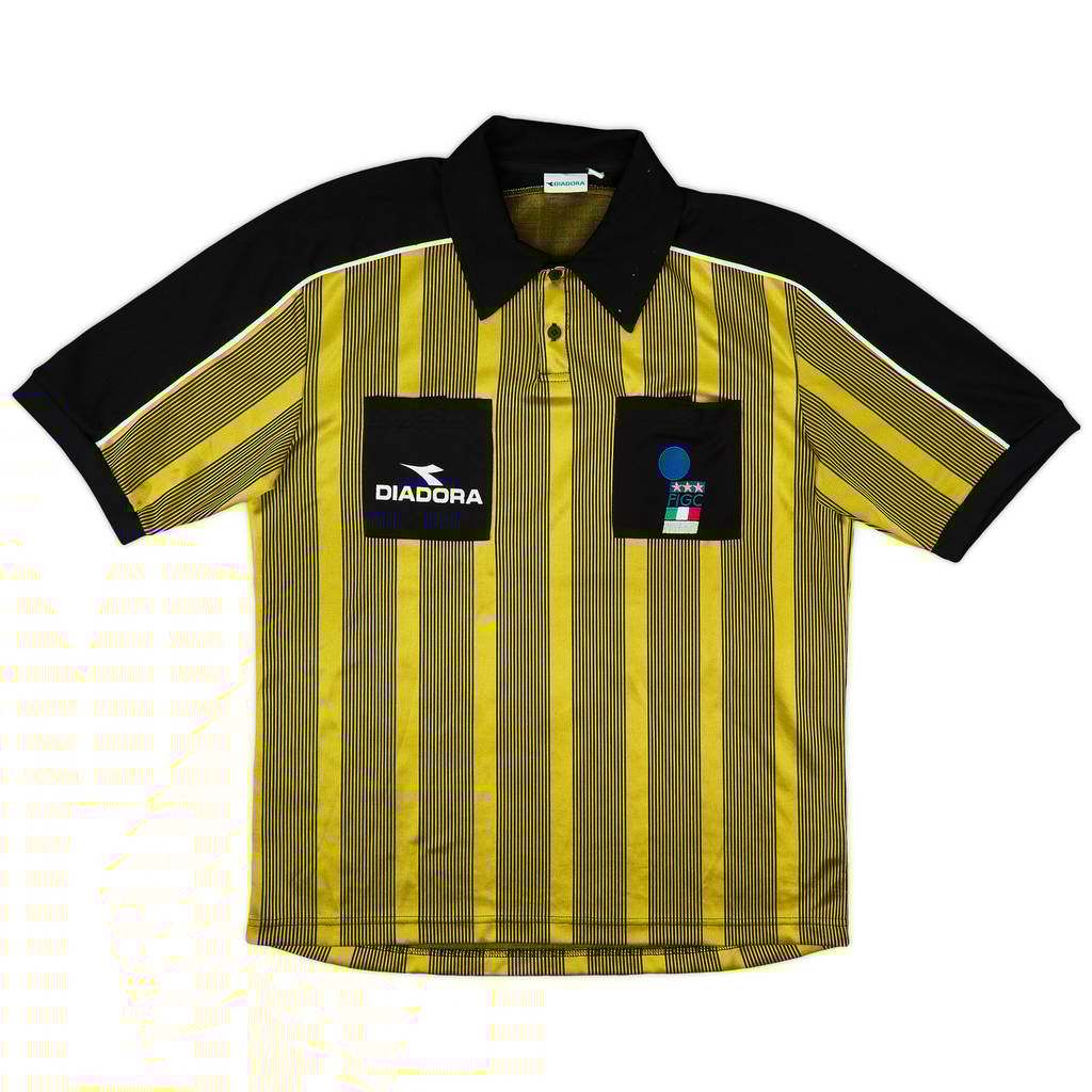 1990s Italy FIGC Diadora Referee Shirt - 9/10 - (L)