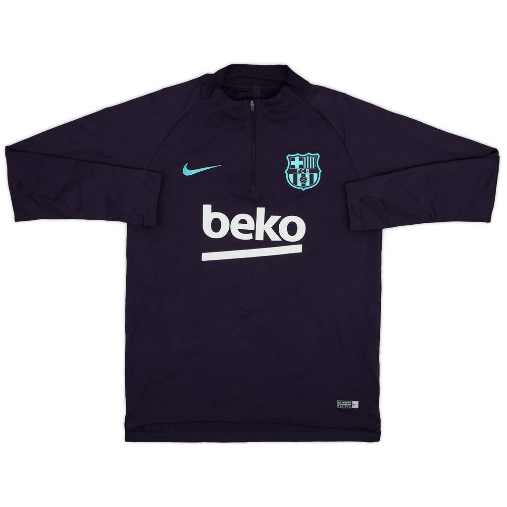 2018-19 Barcelona Nike 1/4 Zip Drill Top - 9/10 - (M)