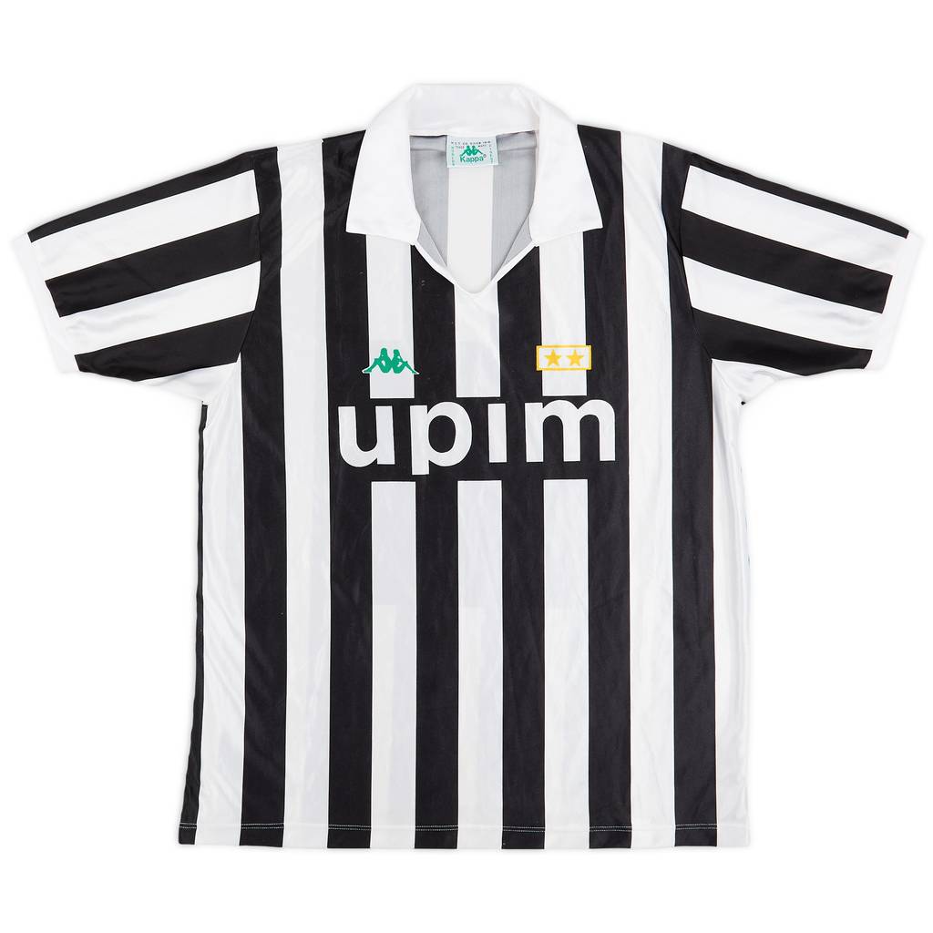 1991-92 Juventus Basic Home Shirt - 8/10 - (L)