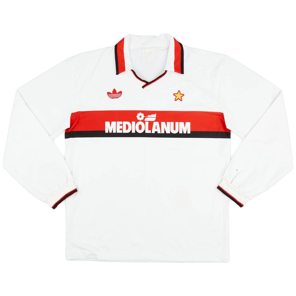 1990-91 AC Milan Away L/S Shirt - 8/10 - (L)