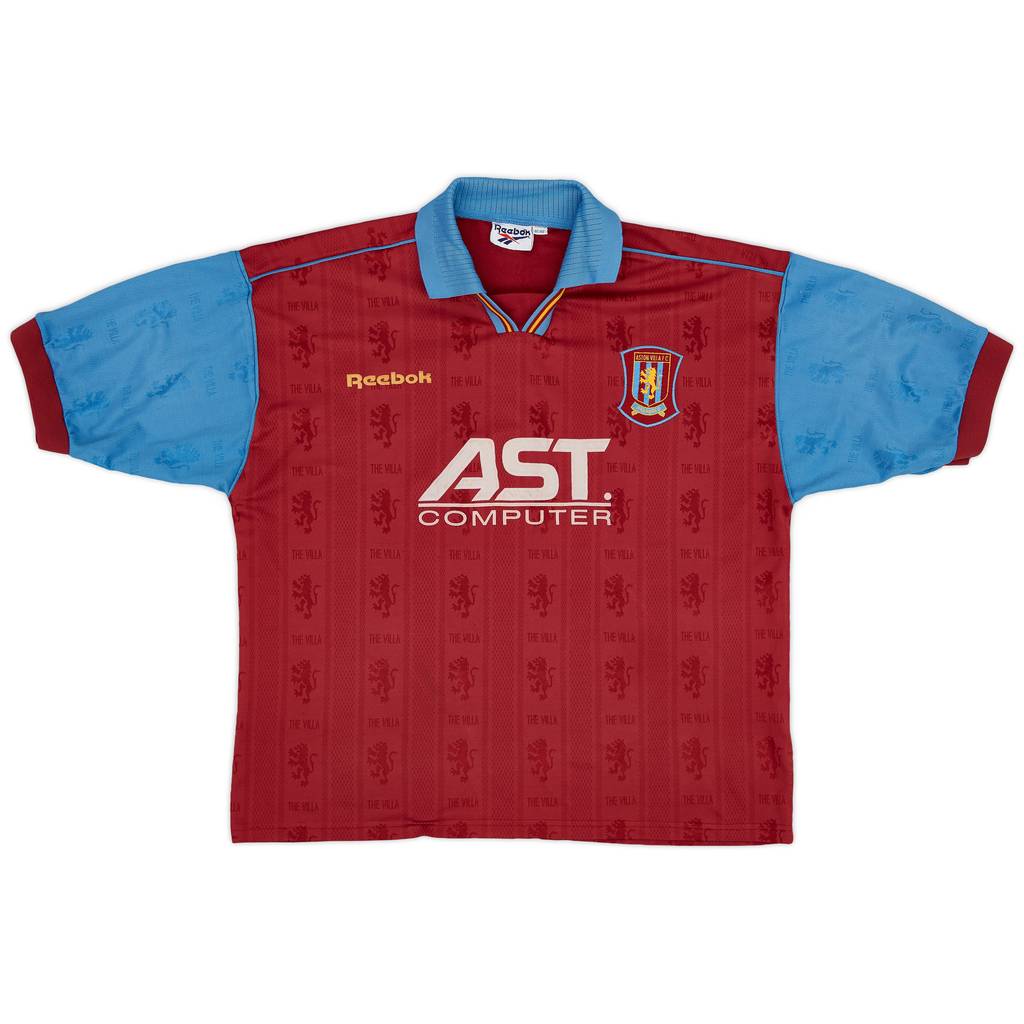 1995-97 Aston Villa Home Shirt - 8/10 - (XL)