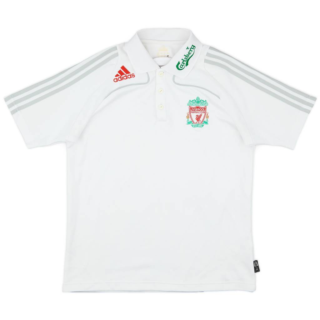 2008-09 Liverpool adidas Polo Shirt - 7/10 - (M)