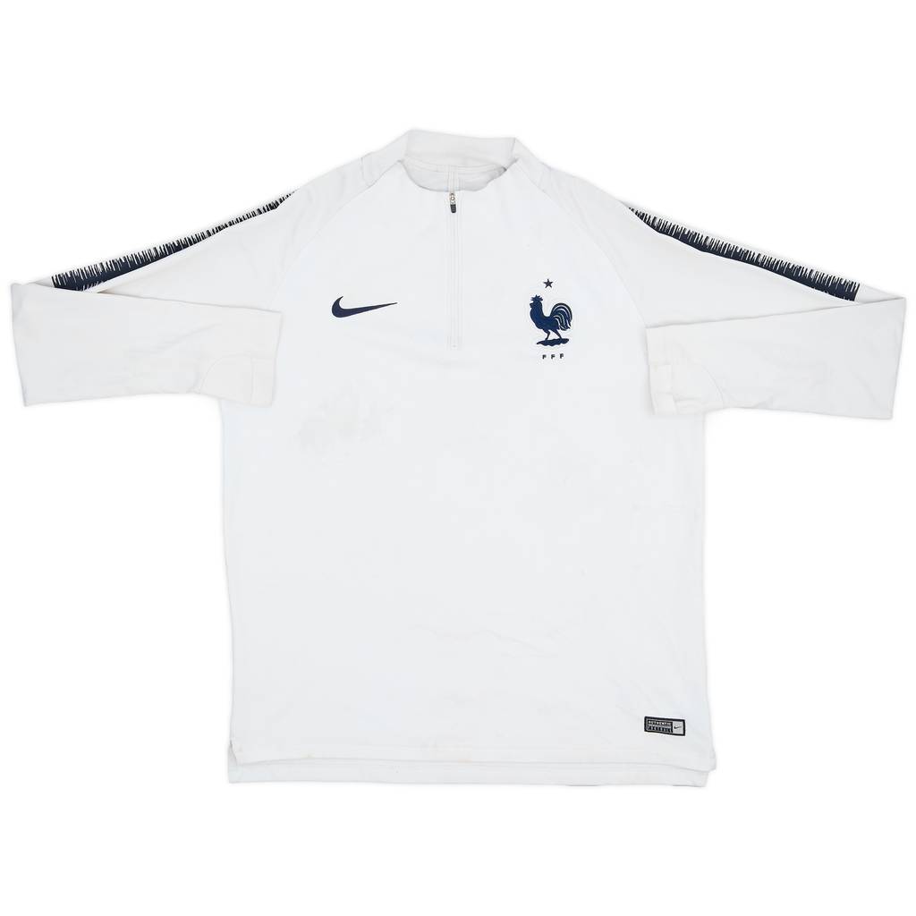 2018-19 France Nike 1/4 Zip Drill Top - 5/10 - (L)