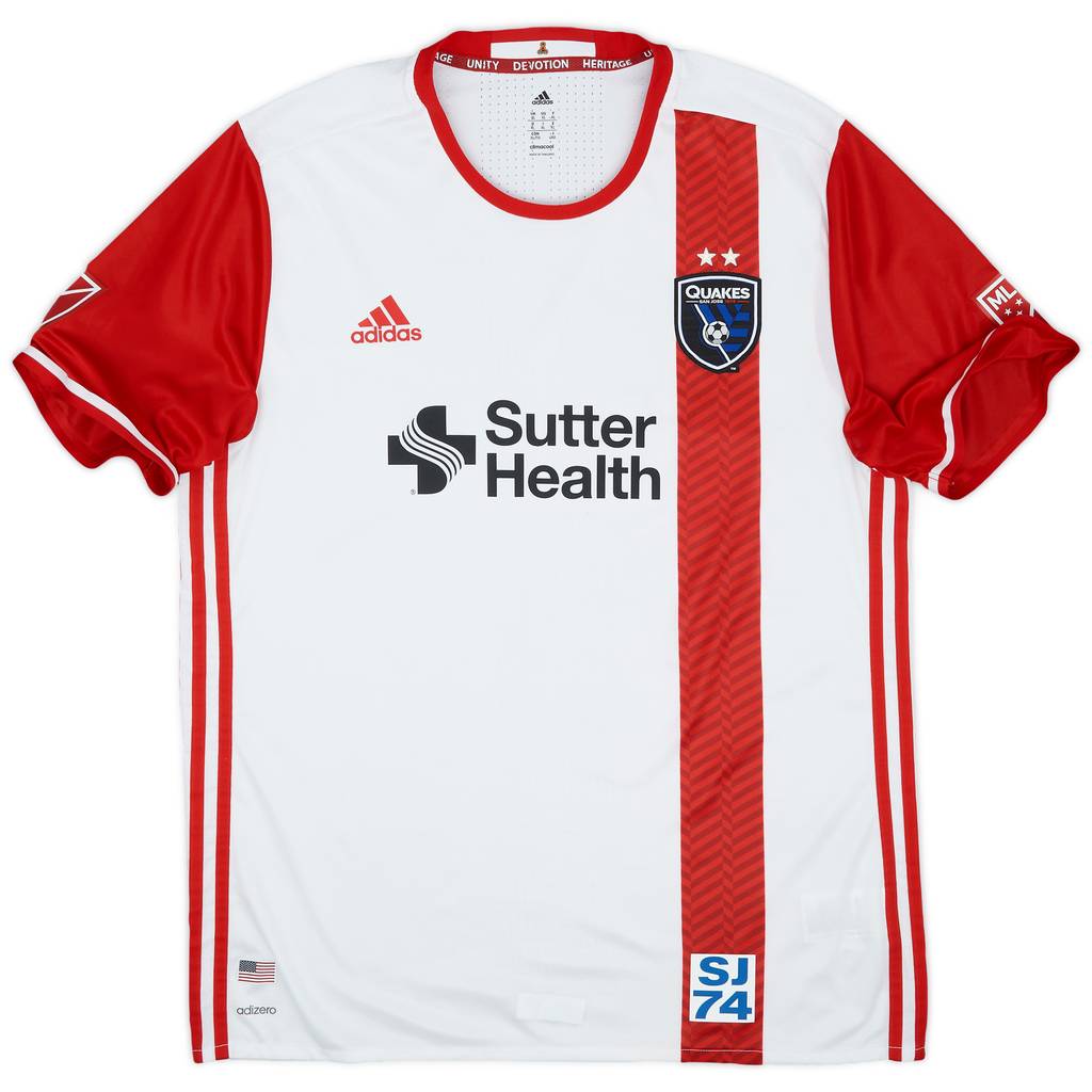 2016-17 San Jose Earthquakes Authentic Away Shirt - 7/10 - (XL)