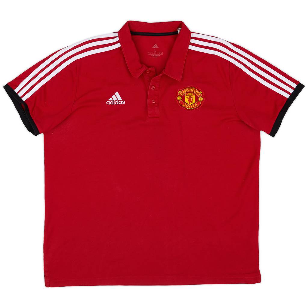 2021-22 Manchester United adidas Polo Shirt - 9/10 - (L)