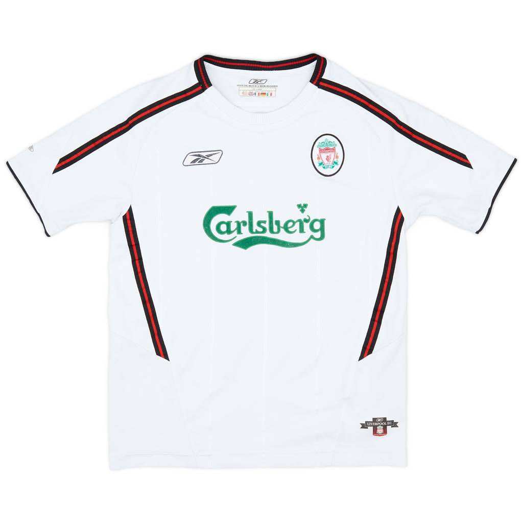 2003-04 Liverpool Away Shirt - 8/10 - (L.Boys)