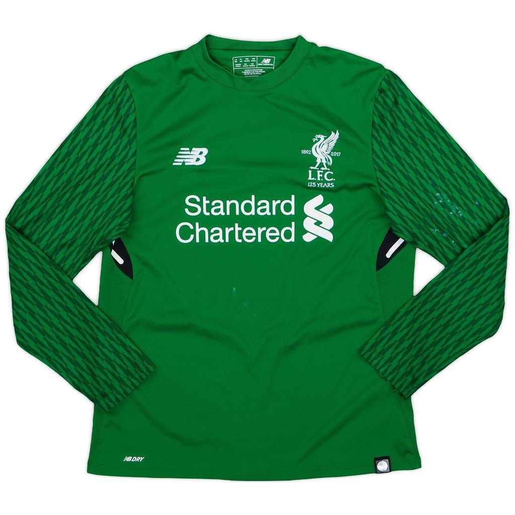 2017-18 Liverpool '125 Years' GK Shirt - 6/10 - (L.Boys)