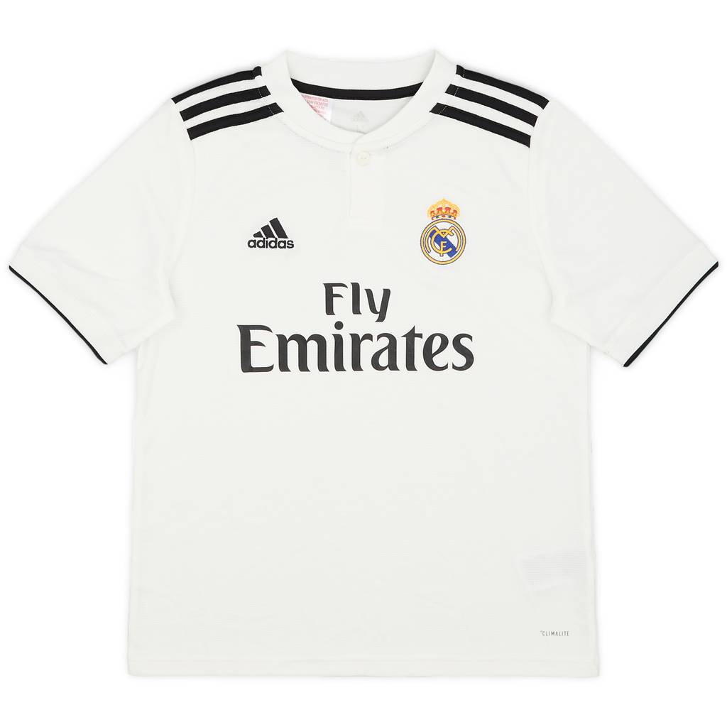 2018-19 Real Madrid Home Shirt - 8/10 - (M.Boys)
