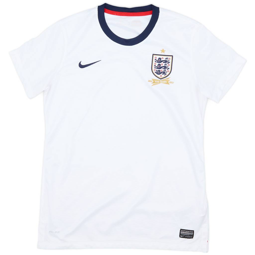 2013 England 150th Anniversary Home Shirt - 7/10 - (Women's M)