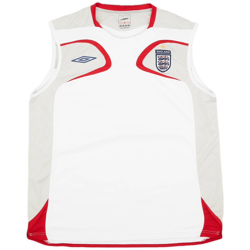 2007-08 England Umbro Training Vest - 9/10 - (XXL)