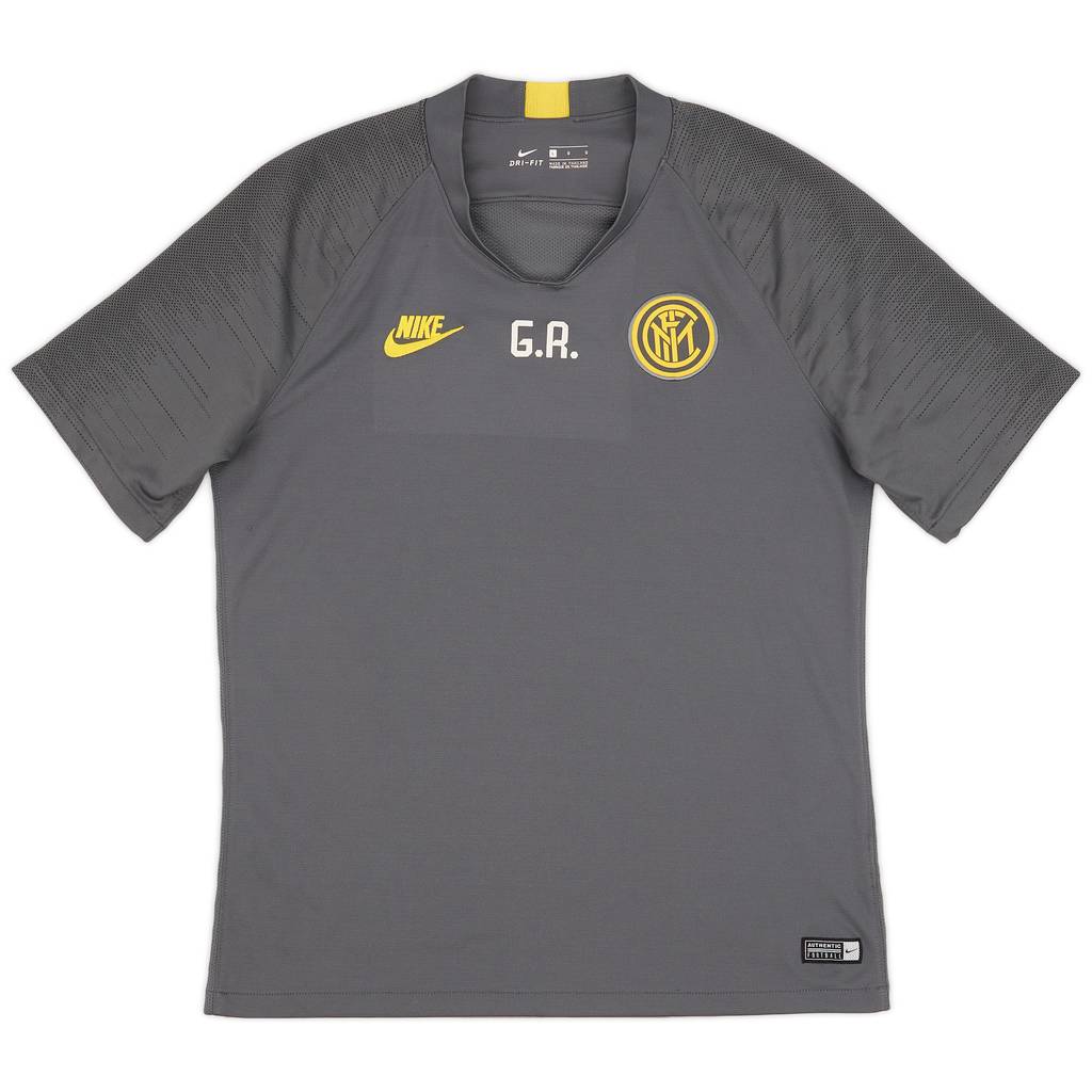 2019-20 Inter Milan Nike Staff Issue Training Shirt G.R. - 9/10 - (L)