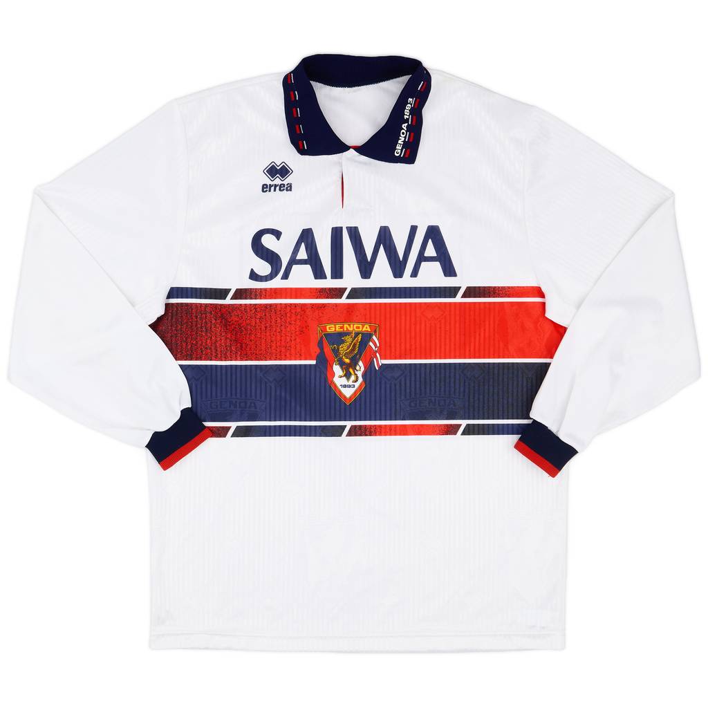 1992-93 Genoa Away L/S Shirt - 9/10 - (L)