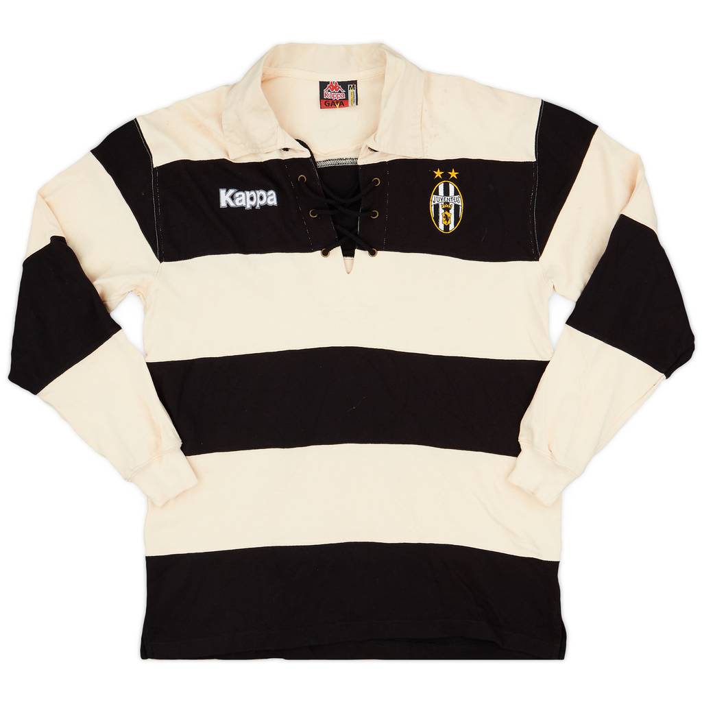 1997-98 Juventus Kappa Laced Polo L/S Shirt - 5/10 - (M)