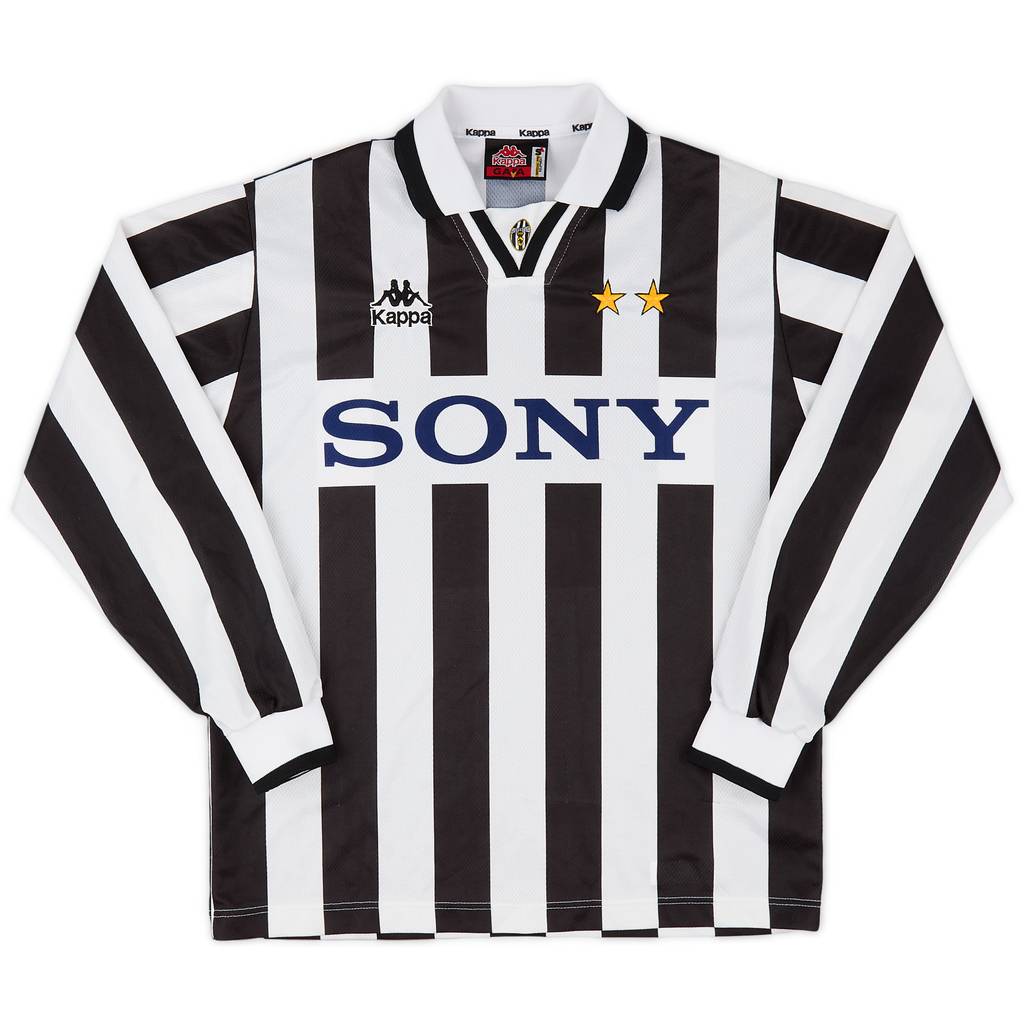 1995-97 Juventus Home L/S Shirt - 9/10 - (S)