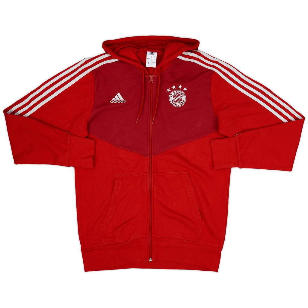 2018-19 Bayern Munich adidas Zipped Hooded Sweat Top - 9/10 - (L)