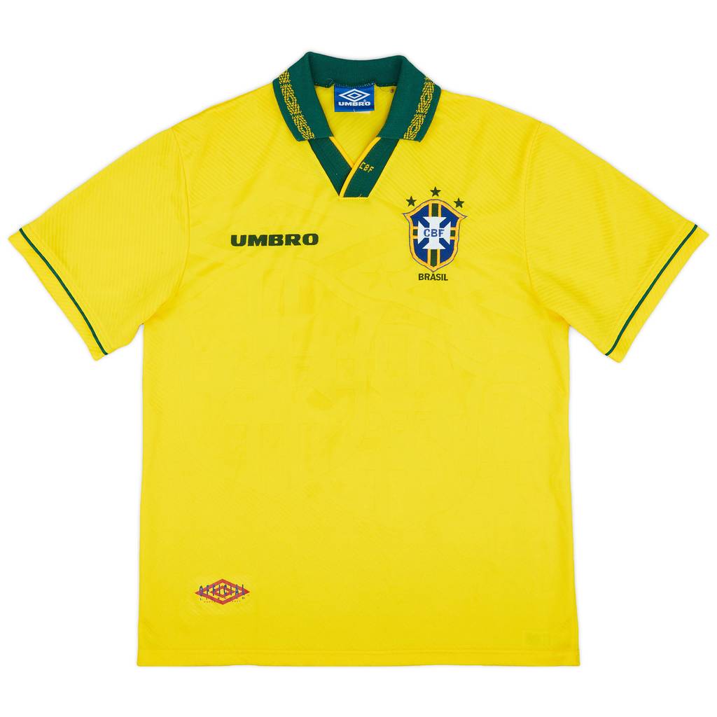1993-94 Brazil Home Shirt - 7/10 - (L)