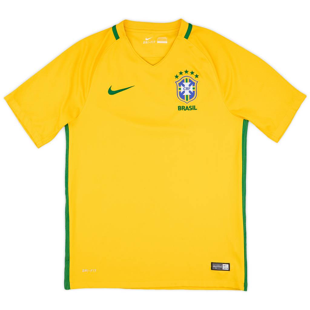 2016-17 Brazil Home Shirt - 5/10 - (S)