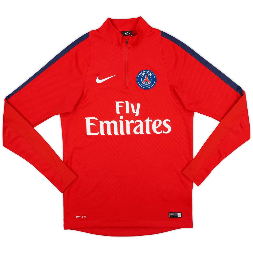2016-17 Paris Saint-Germain 1/4 Zip Drill Top - 8/10 - (S)