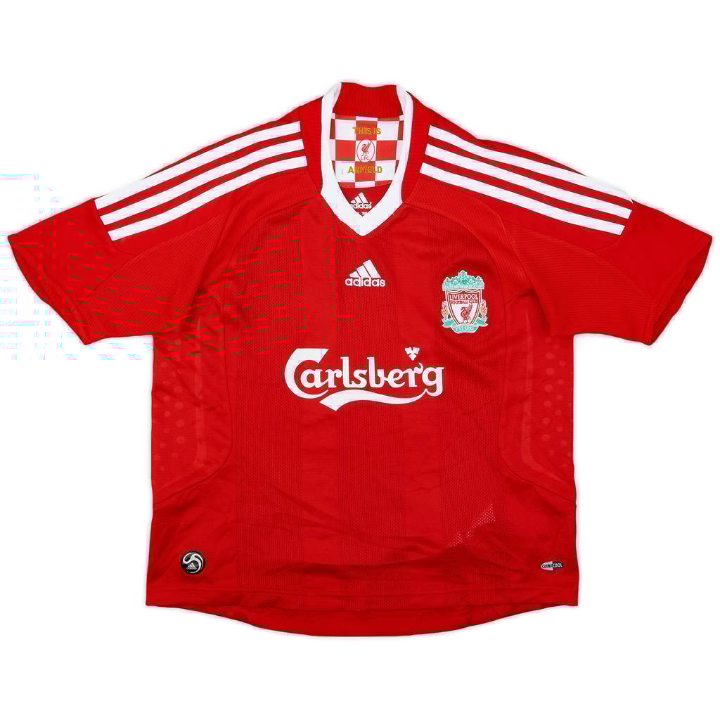 2008-10 Liverpool Home Shirt - 9/10 - (S.Boys)
