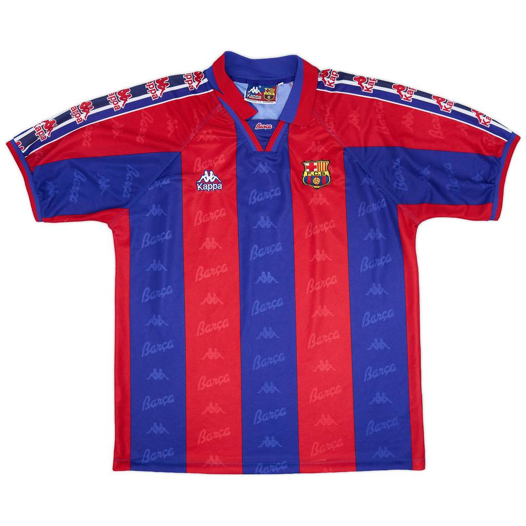 1995-97 Barcelona Home Shirt - 8/10 - (XL)