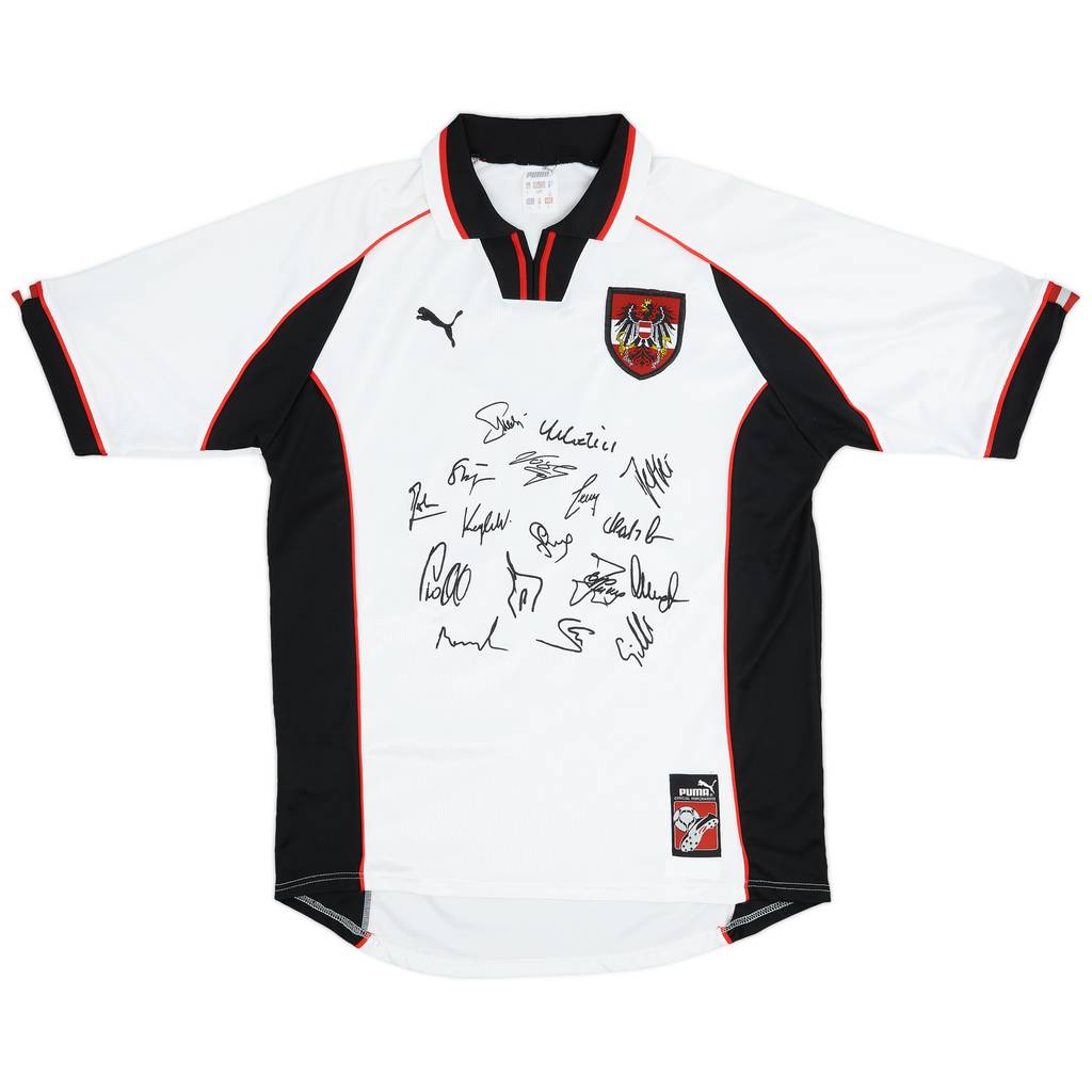 1998 Austria 'Signed' Home Shirt - 8/10 - (L)