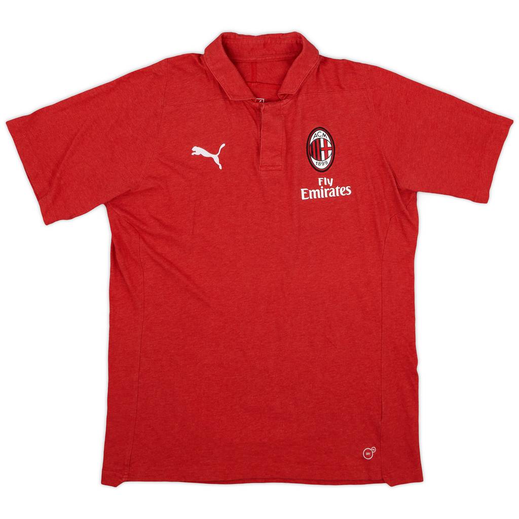 2019-20 AC Milan Puma Polo Shirt - 9/10 - (L)