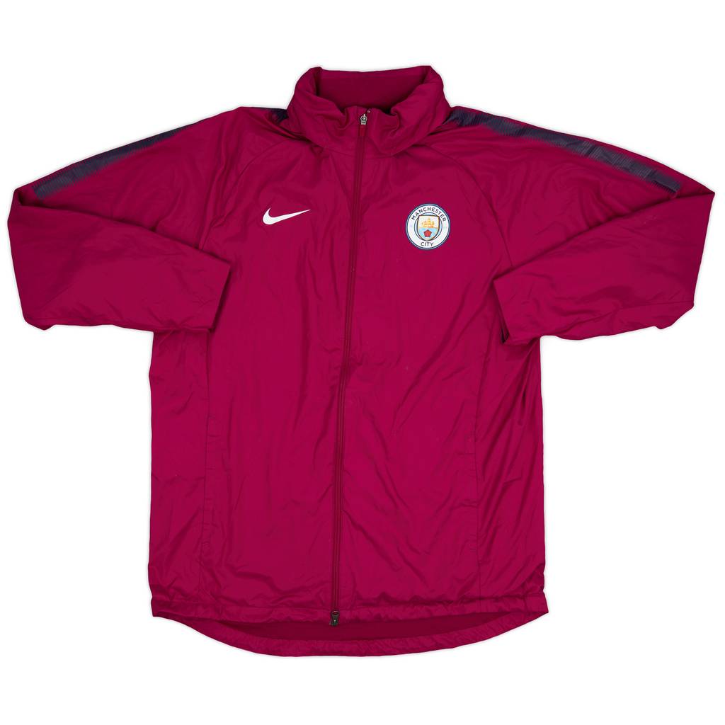 2017-18 Manchester City Nike Hooded Rain Jacket - 8/10 - (XXL)