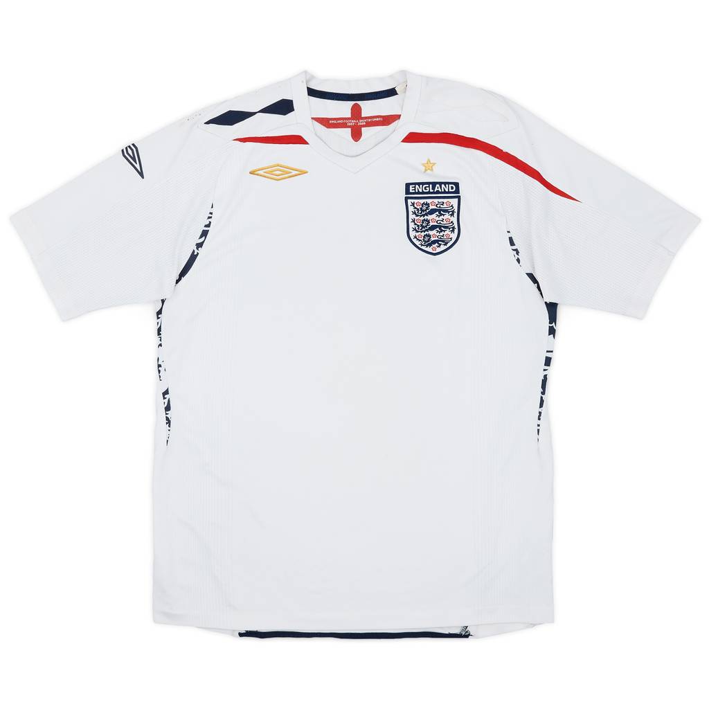 2007-09 England Home Shirt - 5/10 - (M)
