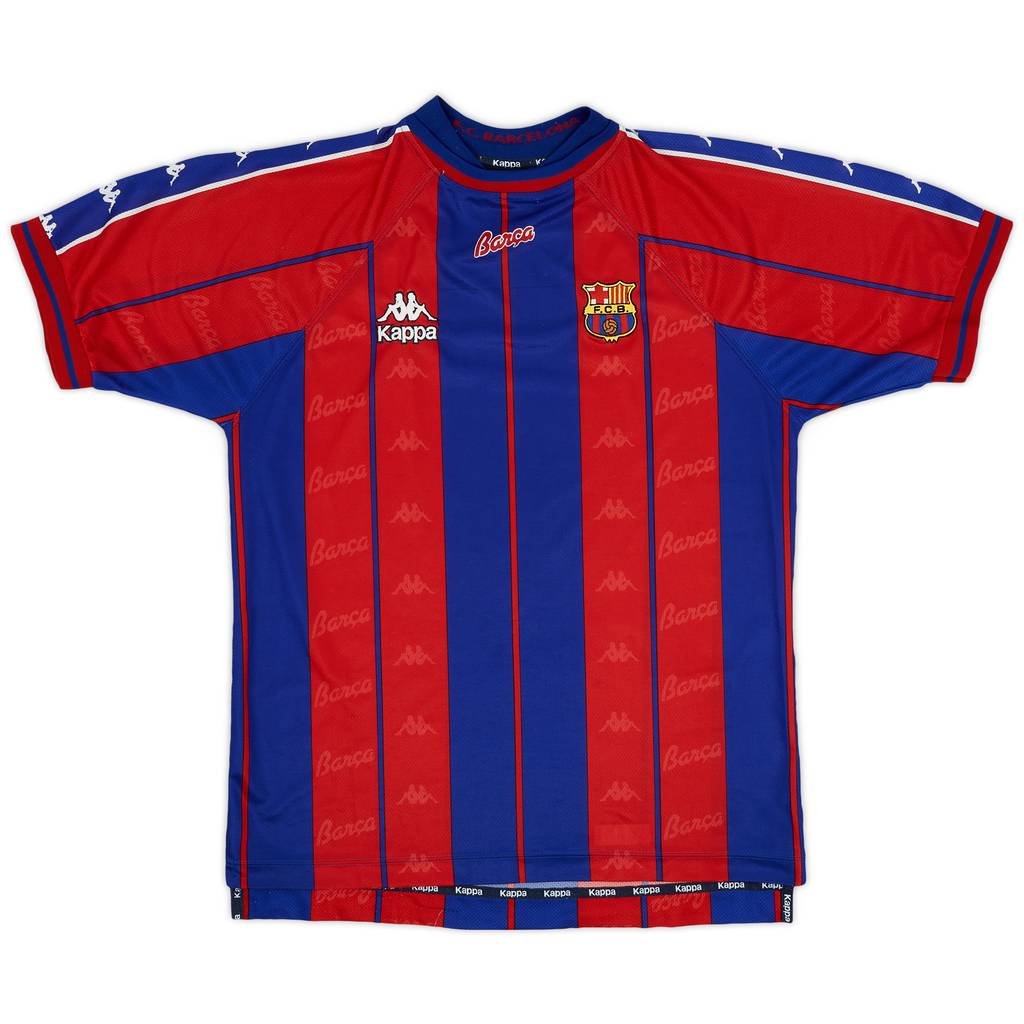 1997-98 Barcelona Home Shirt - 8/10 - (L)