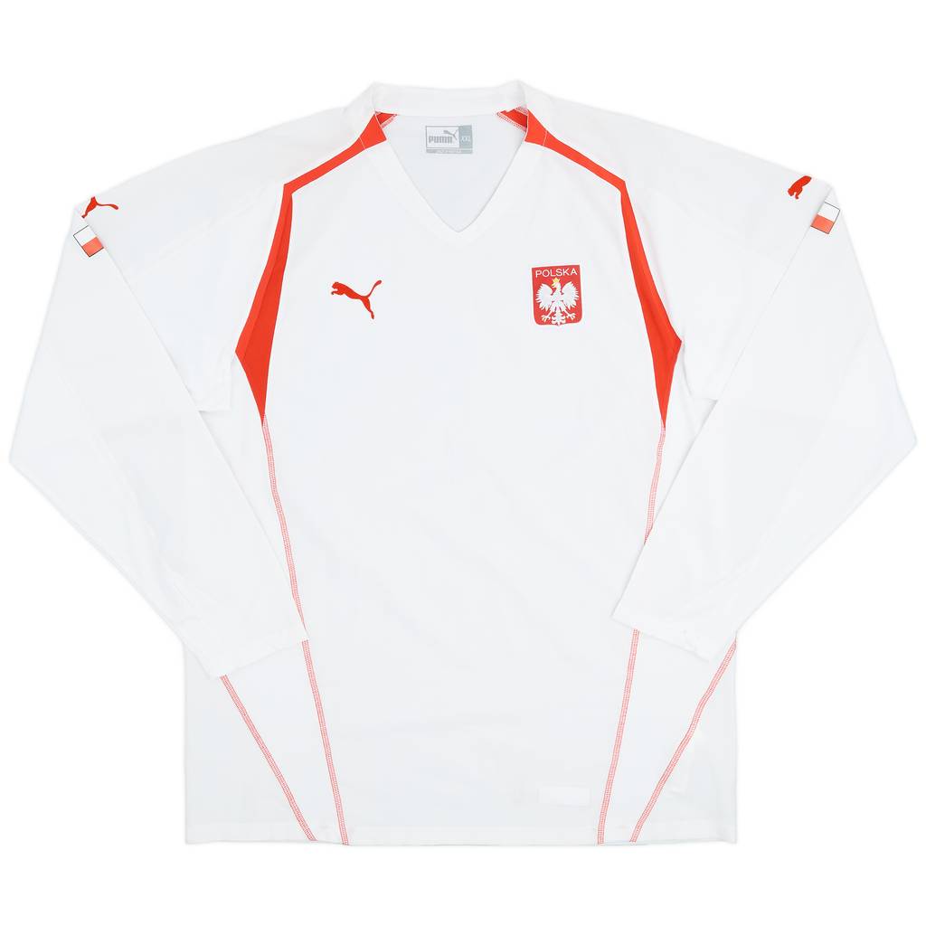 2004-06 Poland Home L/S Shirt - 9/10 - (XL)