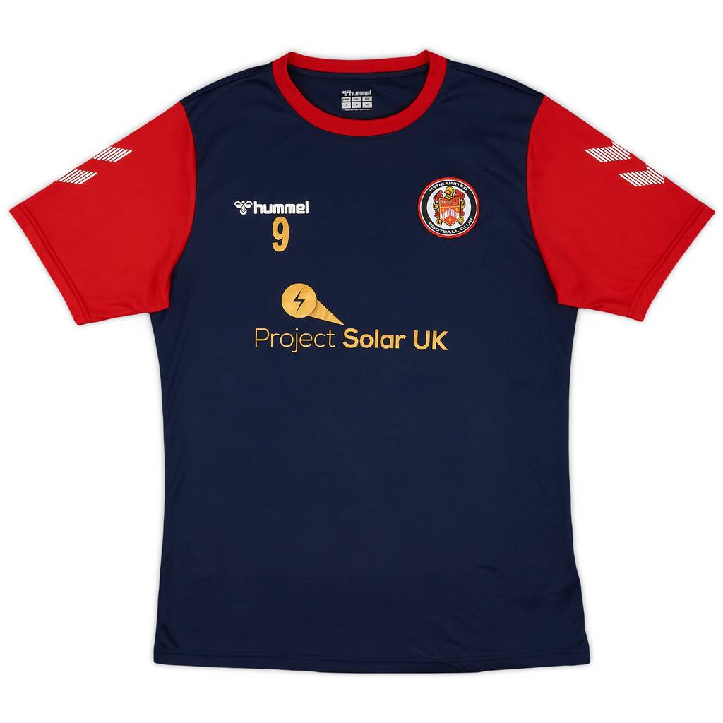 2021-22 Hyde United Hummel Player Issue Training Shirt #9 - 8/10 - (L)