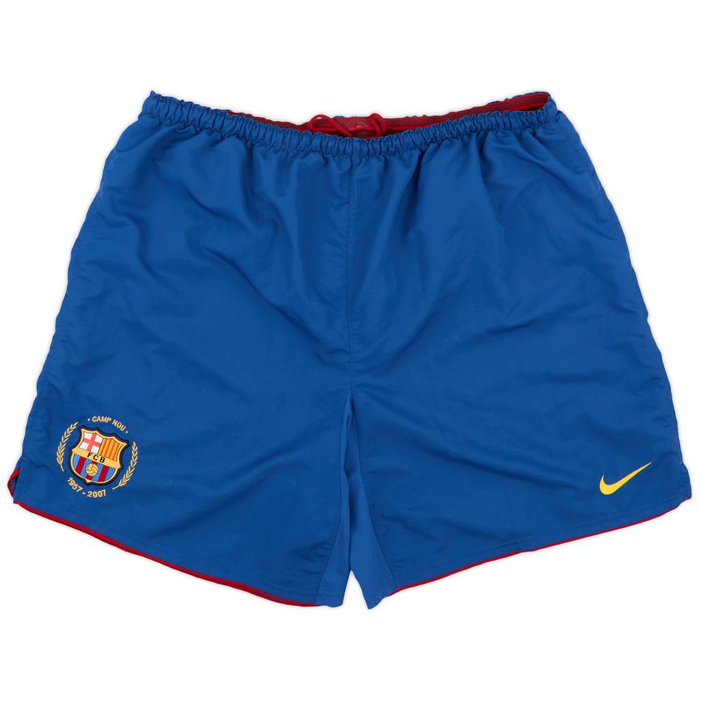 2007-08 Barcelona Home Shorts - 8/10 - (XL)