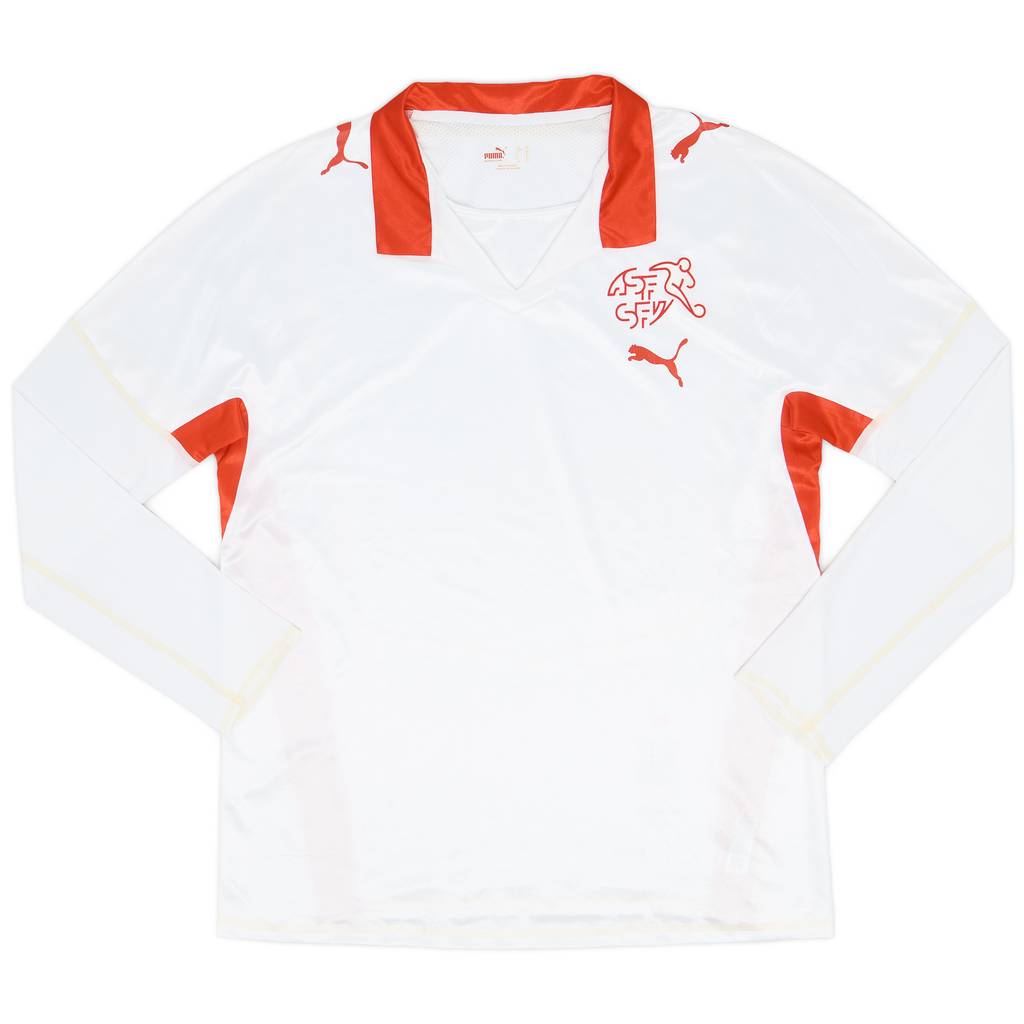2008-10 Switzerland Player Issue Away L/S Shirt - 8/10 - (XL)