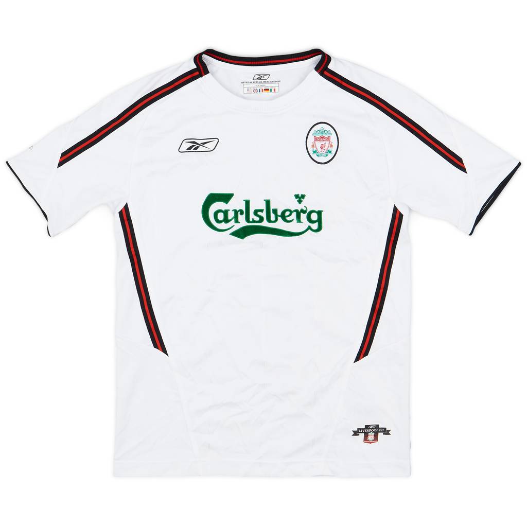 2003-04 Liverpool Away Shirt - 8/10 - (L.Boys)