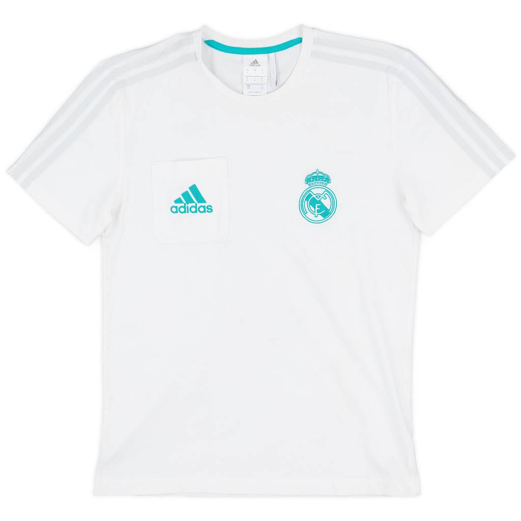 2017-18 Real Madrid adidas Cotton Tee - 6/10 - (S)
