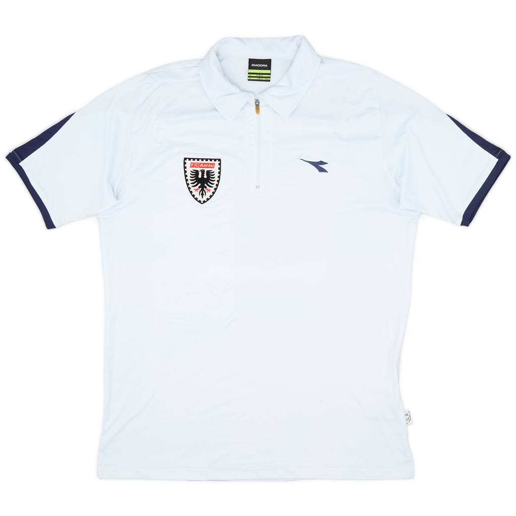 2004-05 FC Aarau Jako 1/4 Zip Polo Shirt - 7/10 - (L)
