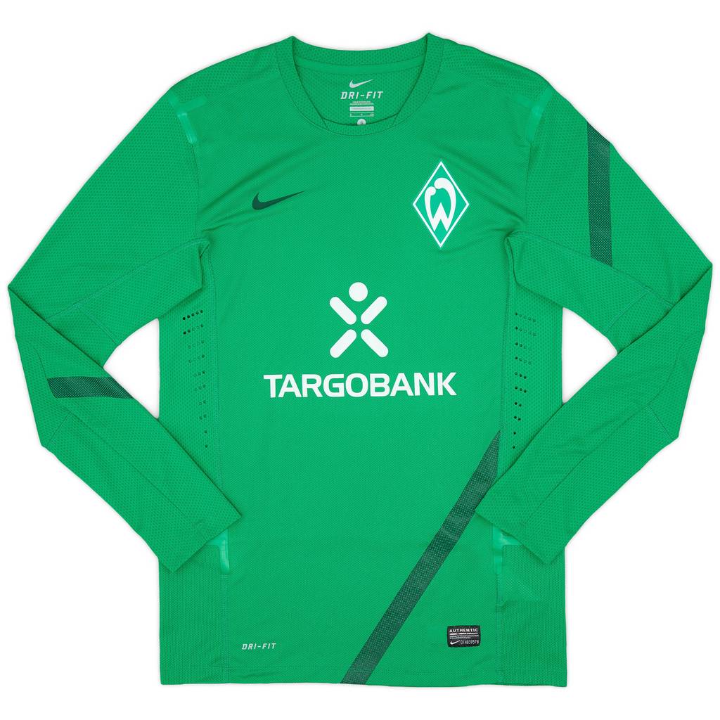 2011-12 Werder Bremen Player Issue Nike Training L/S Shirt - 9/10 - (S)