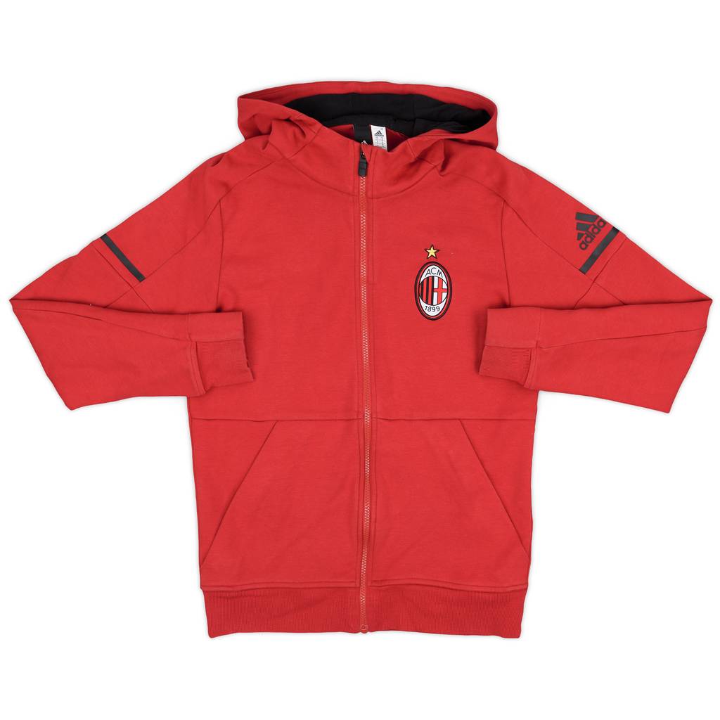 2017-18 AC Milan adidas Hooded Top - 8/10 - (L)