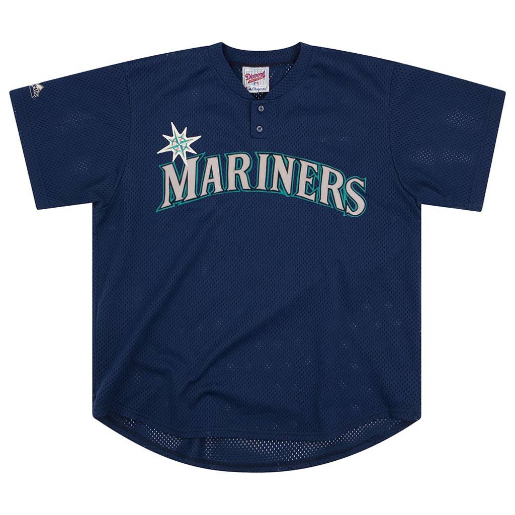1990s Seattle Mariners Majestic Training Jersey L