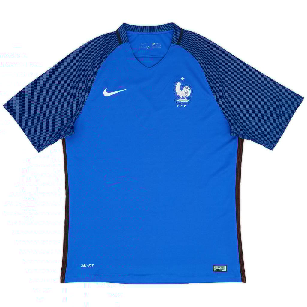 2016-17 France Home Shirt - 8/10 - (XL)