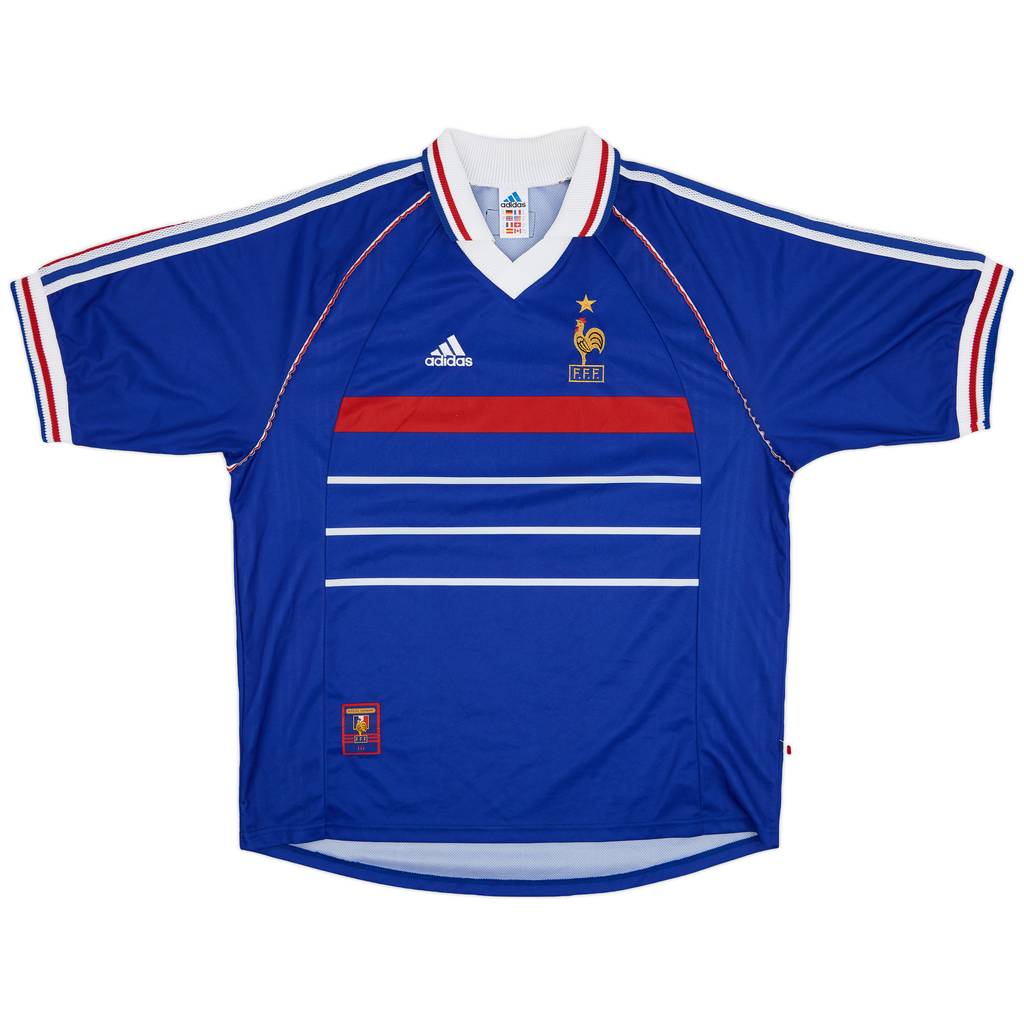 1998-00 France Home Shirt - 8/10 - (XL)