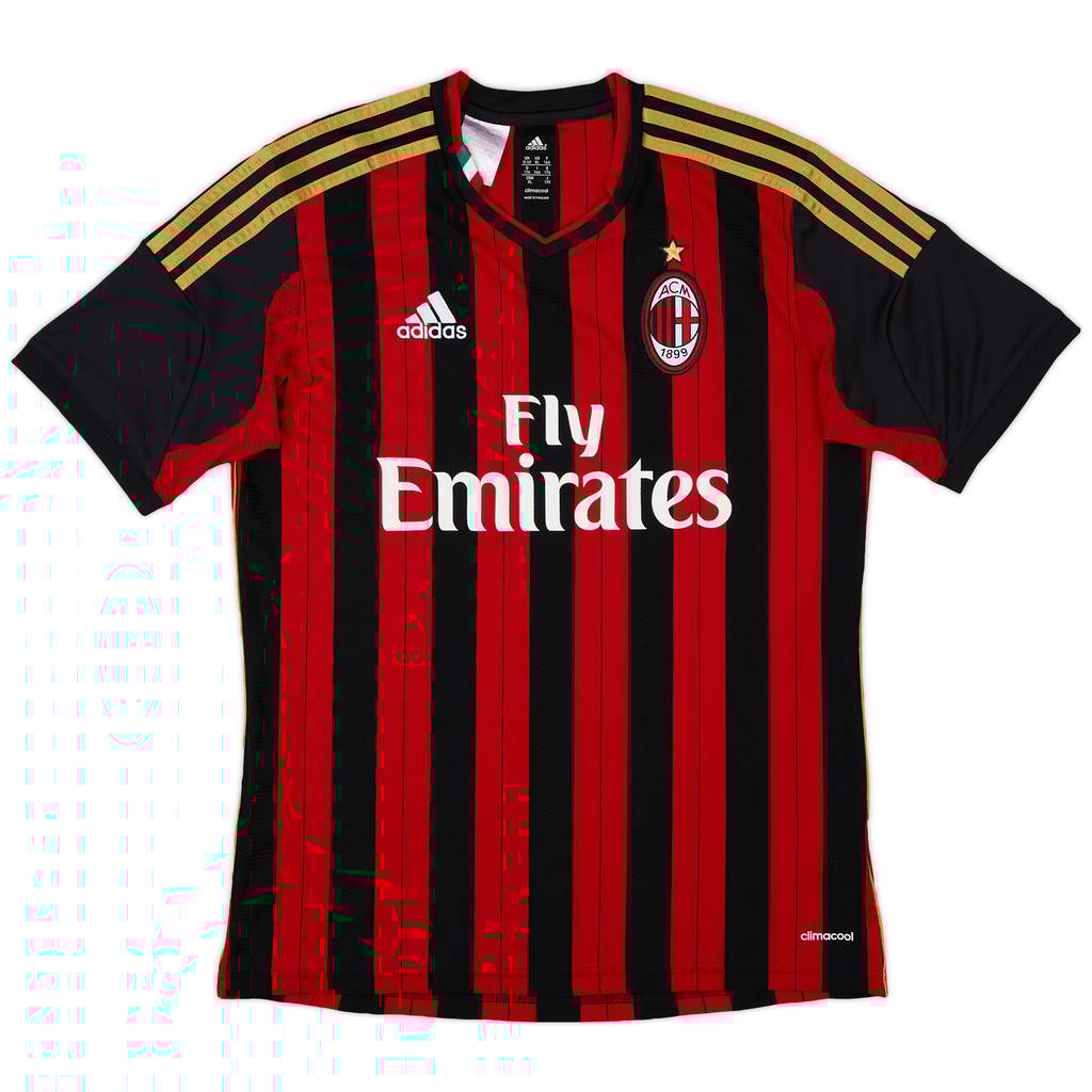 2013-14 AC Milan Home Shirt - 9/10 - (XL.Boys)