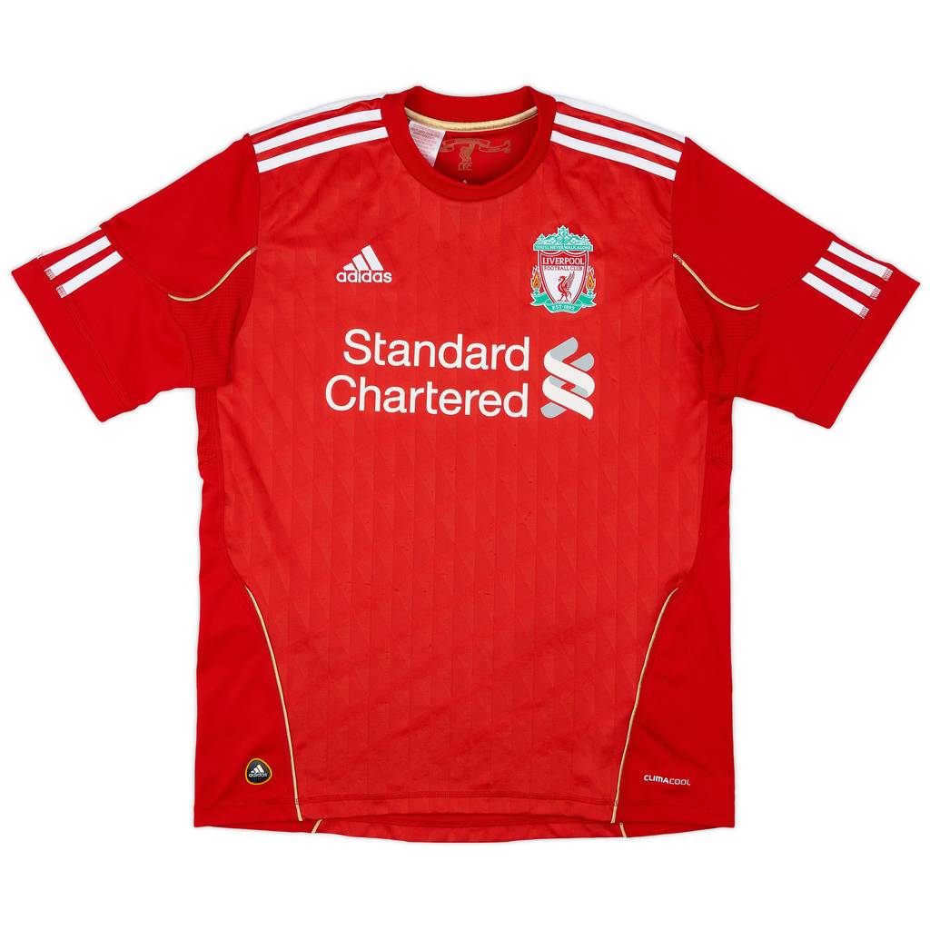 2010-12 Liverpool Home Shirt - 9/10 - (XL.Boys)