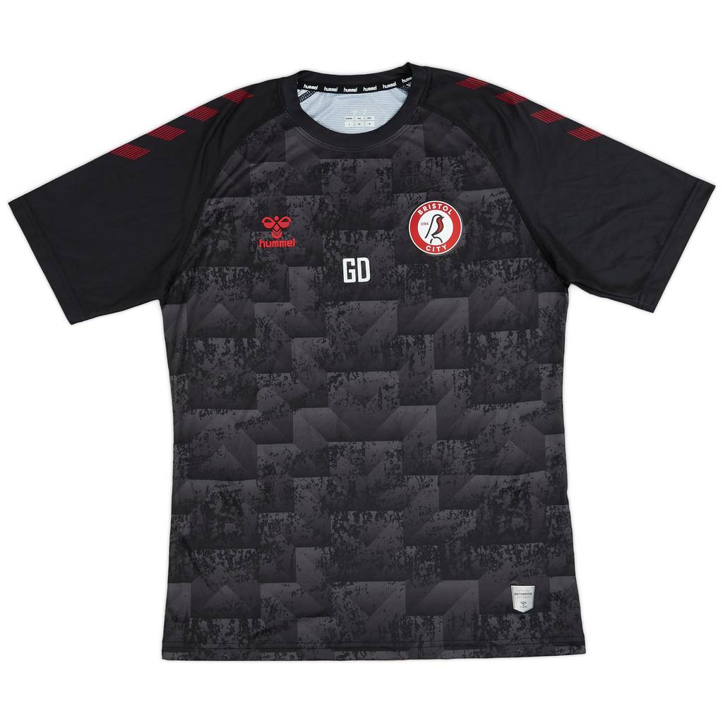 2021-22 Bristol City Hummel Staff Issue 'GD' Training Shirt - 8/10 - (S)