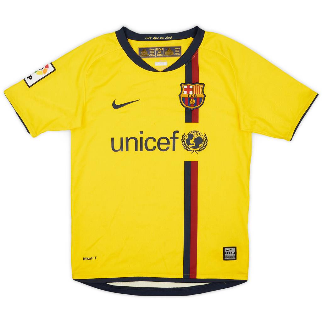 2008-10 Barcelona Away Shirt - 8/10 - (S.Boys)