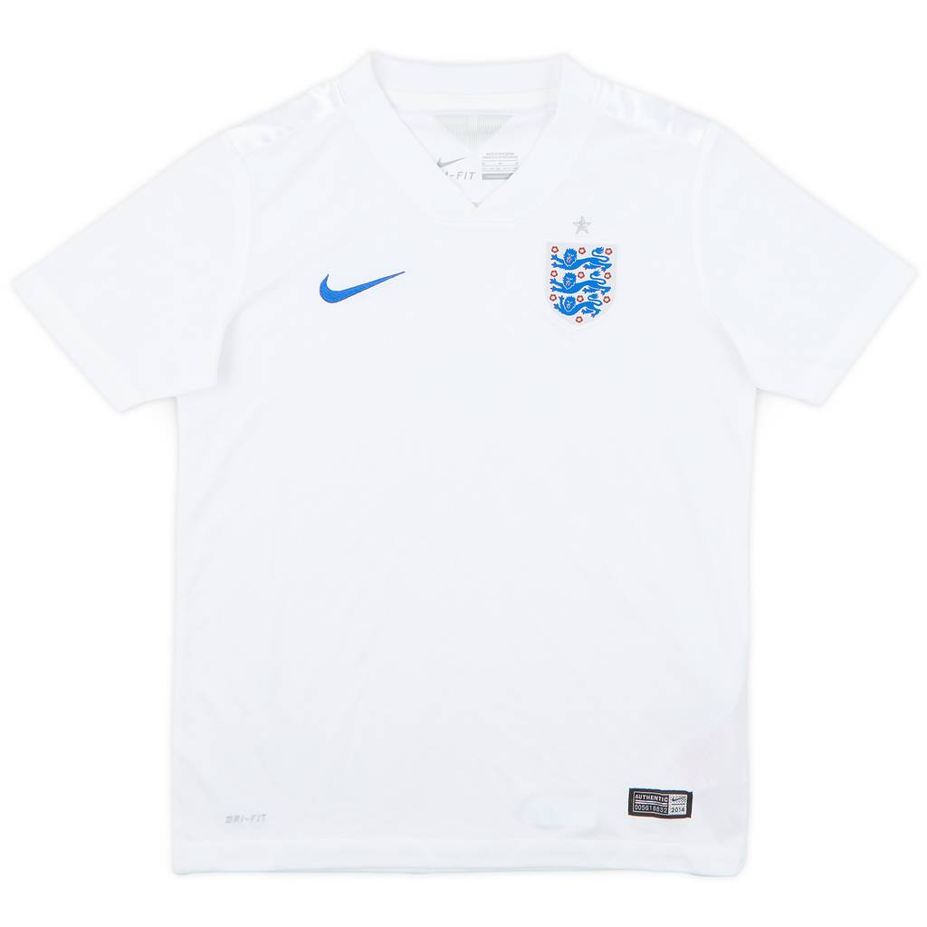 2014-15 England Home Shirt - 9/10 - (M.Boys)