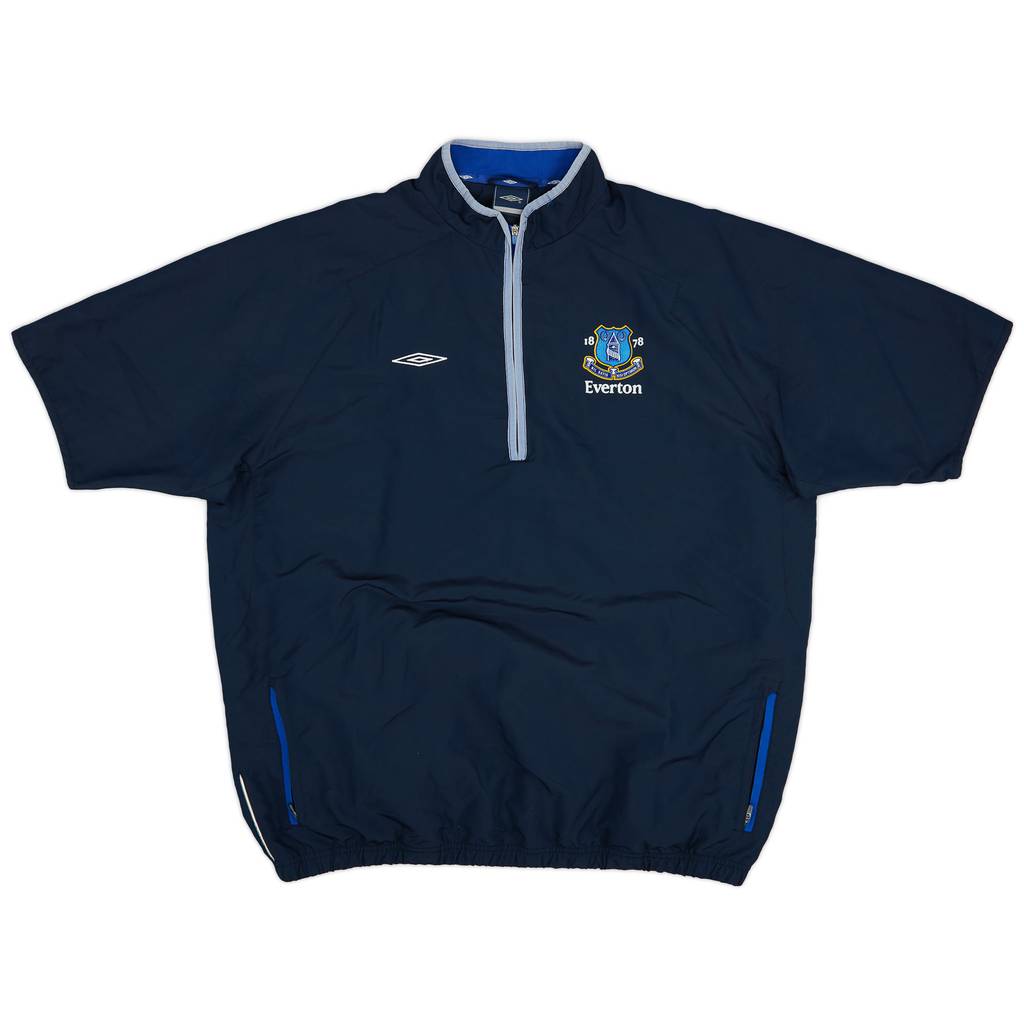 2005-06 Everton Umbro 1/2 Zip S/S Drill Top - 8/10 - (XXL)